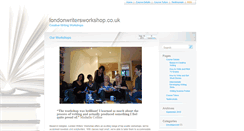 Desktop Screenshot of londonwritersworkshop.co.uk